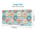 thumbnail image 4 of Vsdgher Colorful Donut for Mouse Pad with Stitched Edges,Desk mat for Laptop,Computer & PC, Wristing Pad for Gamer,Office & Home,12 x 31.5 in, 4 of 8