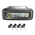 thumbnail image 3 of de Monitoreo de Presión de Neumáticos TPMS Solar con 4 Sensores Externos y Advertencia de Temperatura y Ahorro Combustible Monitor de Presión de Neumáticos de Automóvil A, 3 of 8