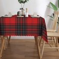 thumbnail image 3 of Rectangle Table Cloth, Wemyss Tartan red Black Plaid Resistant Washable Tablecloth Decorative Table Cover for Dining, Indoor and Outdoor, 3 of 6