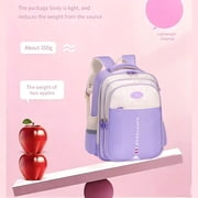 Lvelia School Bag Backpacks for Girls,Lightweight School Backpack for Kids Teens,Waterproof Student Shoulder Bookbag for Elementary Middle School,Purple