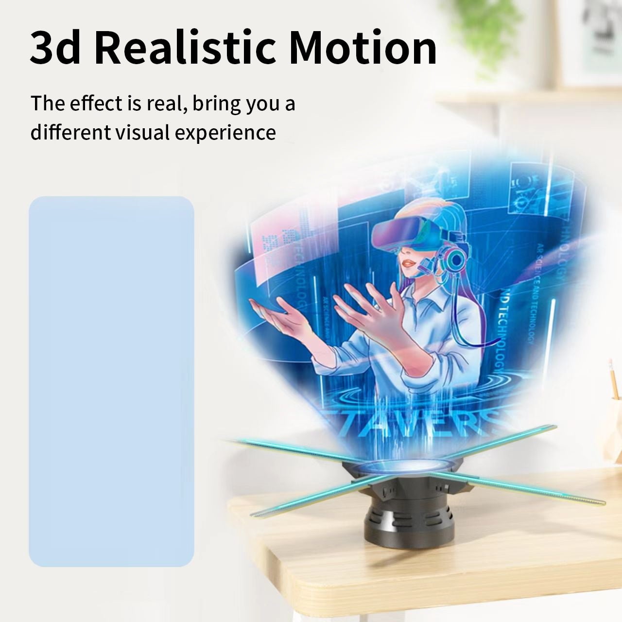 3D Animation Video Projector Naked-eye Holographic 3D Projector for Shop Trade Show Exhibition Shopping Mall Holiday ,High-Brightness