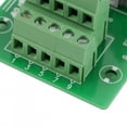 thumbnail image 4 of Male Header Terminal Block Connector, Screw Terminal Block, PLC Adapter Interface, DIN Rail Mounting Bracket,  PCB Carrier, Green, 51x50mm, 1A Rated Current, 4 of 7