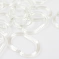 thumbnail image 3 of 2026 12-Pack Clear Silicone Shower Curtain Rings – Flexible 360° Twist Hooks, Quiet & Rustproof (Silicone), 3 of 4