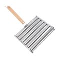 thumbnail image 1 of Hot Dog Roller Rack,Detachable Stainless Steel Hot Dog Sausage Roller Rack Steamer with Extra Long Wood Handle  for Sausages Buns Hot Dog Burritos, 1 of 8