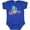 Royal Blue, variant on Inktastic Aloha in Cursive with Pineapple Rainbow Colors Boys or Girls Baby Bodysuit