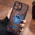 thumbnail image 3 of Case for iPhone Apple 14 13 11 12 MINI Pro XS Max XR X 7 8 SE 2022 2020 6 6S Plus Case Funda Shell Lilo & Stitch Cartoon Anime, 3 of 5