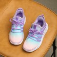 thumbnail image 6 of Kushyshoo Kids Sneakers Rainbow Pink Purple Running Athletic Shoes for Girls Size 4 (Big Kid), 6 of 6