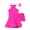 Hot Pink, variant on Aislor Girls Sleeveless Hollow Back Latin Ballroom Dancewear Dress with Shorts and Tassel Earrings Costume