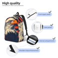 thumbnail image 3 of Easygdp American Bald Eagle A Mochila de Lona Resistente para Laptop, Compatible con Laptops de 15 a 17 pulgadas, Ideal para Escuela, Trabajo y Viajes-Medium, 3 of 5