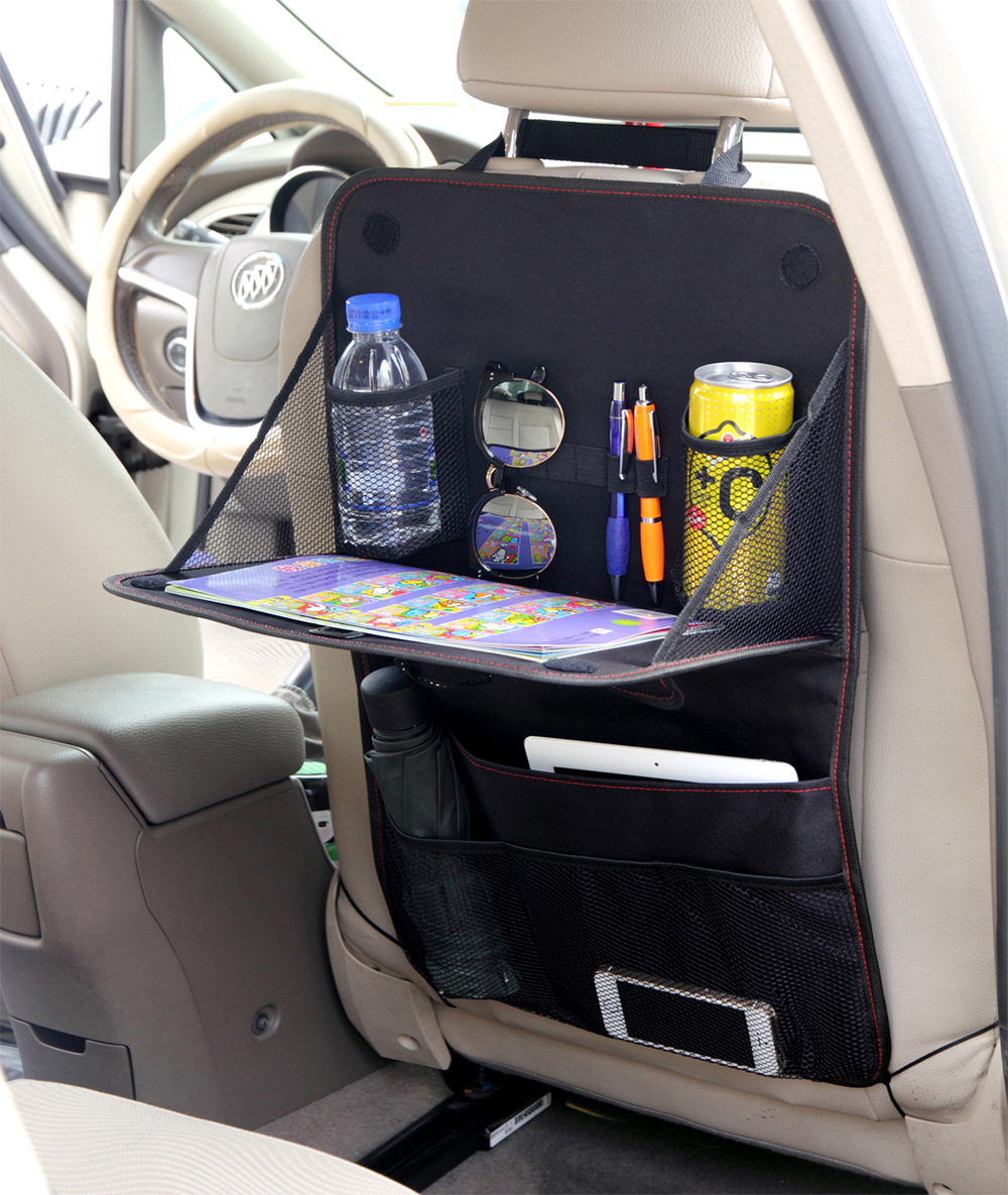 Universal Black Multi-Pocket Backseat Organizer Fits Truck, SUV and Saloon Car