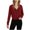 Wine, variant on Stamzod Cropped Sweatshirts for Women 2025 Solid Color Quarter Zip Pullover Women Tops with Pocket Fall Fashion Must Haves Wine S