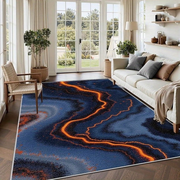 5.3'x7.5' bedroom carpet rug cool carpet abstract area rug fluffy area rug geometric area rug
