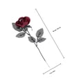 thumbnail image 2 of WRITWAA 5Pcs Realistic Artificial Flowers Simulation Rose Iron Trick Playing for Bar Decoration, 2 of 8