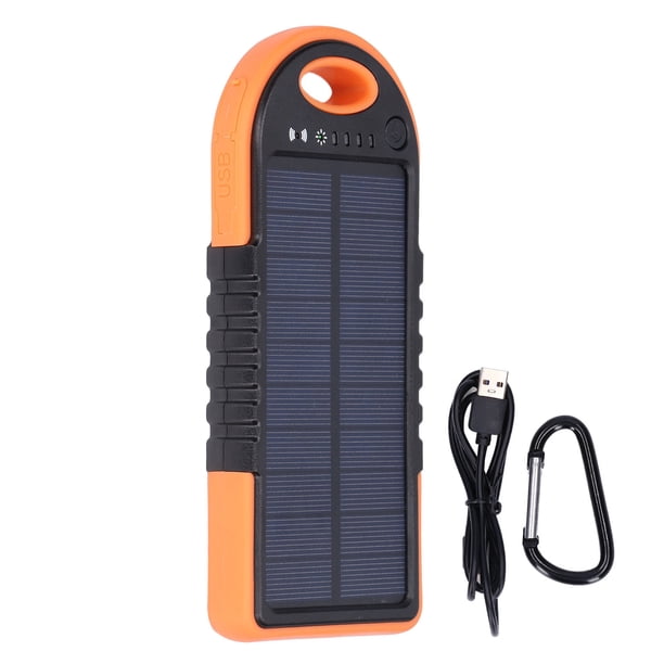 Cargador Solar Portátil 10000mAh - Banco De Energía Con Paneles Solares, Luces LED, Brújula Y Resistencia Al Agua Cargador Solar Portátil 10000mAh - Banco De Energía Con Paneles Solares, Luces LED, Brújula Y Resistencia Al Agua