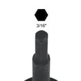 thumbnail image 3 of Unique Bargains 3/16' Impact Hex Bit Socket, 1/2' Square Drive 78mm Length CR-MO SAE Sizes, 3 of 5