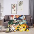 thumbnail image 4 of My Hero Academia Blanket, Anime Throw Blanket For Couch Sofa Bed, Soft Cozy Lightweight Warm Flannel Blanket, Home Decor, Anime Gifts For Boys Girls Kids Teens, 40"X30", 4 of 9