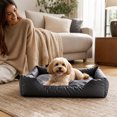 thumbnail image 7 of Linnome Cozy Oxford Cloth Pet Bed Water-Repellent Warm - All-Season Non-Stick Hair Cat Dog Bed with Grip Dots - Waterproof Fabric Pet Cushion for Indoor Small Cats Dogs, 7 of 7