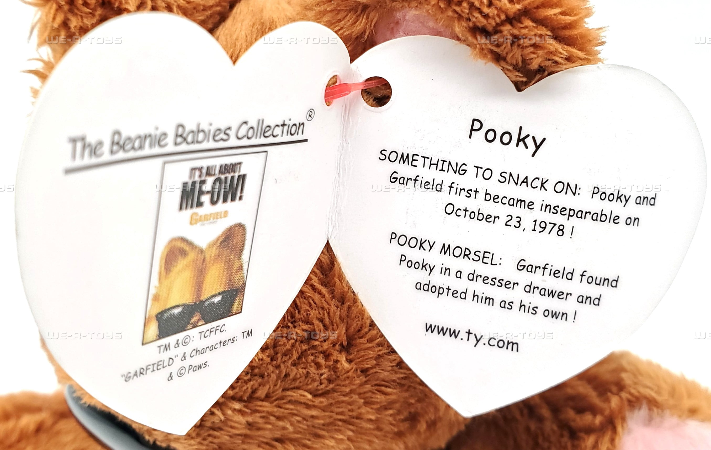 Ty Beanie Babies Pooky the Bear Garfield Movie Plush