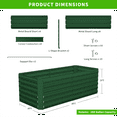 thumbnail image 4 of Outdoor Metal Raised Garden Bed,8x4x2ft Planter Box for Vegetables,Flowers,Herbs w/478 Gallon Capacity, Green, 4 of 8