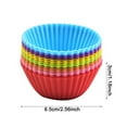 thumbnail image 3 of Silicone Molds for Baking Extra Large Silicone Cupcake Cups 12 Pack 3.54 Inch Non Stick Cupcake and Liners Reusable Silicone Baking Cups, 3 of 3