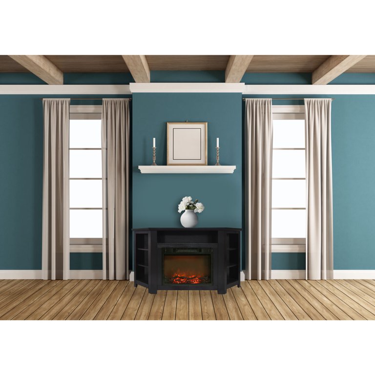 Cambridge Stratford 56 Electric Corner Fireplace Heater with Charred Log  Display - Walmart.com