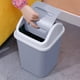 thumbnail image 4 of Hasta un 50% de descuento en el bote de basura Skegnu para baño con tapa, bote de basura pequeño con tapa a presión, cesto de basura de plástico con tapa abatible y tapa emergente para inodoro,, 4 of 6