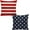Stripes, variant on 4th of July Throw Pillow Cover, 18x18 Inch Set of 2 Red Stripes Blue Stars Patriotic Decorative Outdoor Cushion Cover Memorial Independence Day Pillow Cases Linen Farmhouse for Sofa Couch Bed