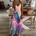 thumbnail image 3 of Vibe Blooming Tulips Design Sleeveless Dress Woman Fashion Long Dresses Women's Summer Suit Dress 2025, 3 of 7