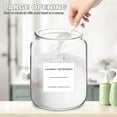 thumbnail image 4 of Sunal Glass Jars for Laundry Room Organization, Laundry Pods Container, Half Gallon with 24 Labels and Airtight Lid, Large Laundry Detergent Dispenser, 2 Jars, 4 of 7