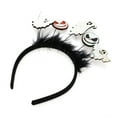 thumbnail image 4 of Accesorios Únicos 1 Pc Diadema Clásica con Patrón de Fantasmas para Halloween 4.72" Diámetro Negro, 4 of 6