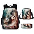thumbnail image 1 of Godzilla Vs King Kong Schoolbag, Student Backpack, Godzilla Vs Kong Three-Piece Backpack-Youyoupin, 1 of 3