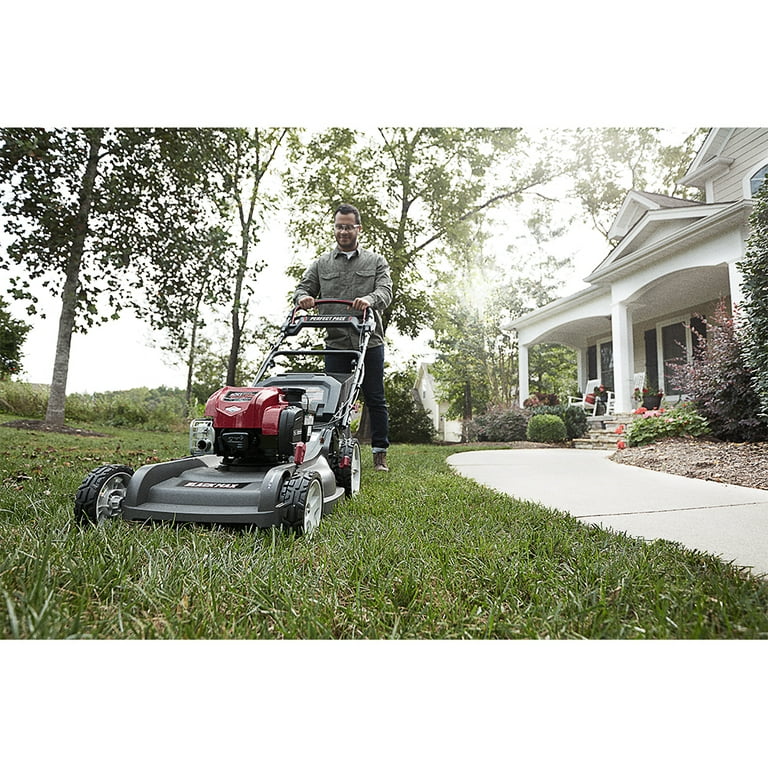 Black+decker 21-Inch 3-in-1 GAS Powered Push Lawn Mower with 140cc OHV Engine Black and Orange
