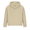 thumbnail image 5 of ZCFZJW Mens Fashion Hoodie Tops Trendy Rugball ECG Pattern Graphic Long Sleeve Drawstring Hooded Pullover Sweatshirts Lightweight Comfy Holiday T-Shirts with Pocket Beige L, 5 of 7