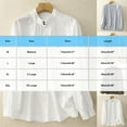 thumbnail image 2 of USSUMA Womens Button Down Shirt Casual Long Sleeve Stand Collared Basic Tunic Blouses Fashion Loose Fit Summer Tops Tees up to 50% Off, 2 of 6