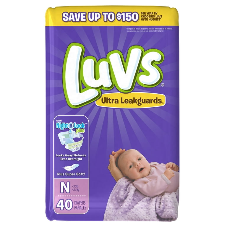 Walmart luvs hotsell diapers size 1