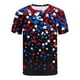thumbnail image 5 of Tops para hombre, blusas y camisas de manga corta con cuello redondo para hombre, jersey informal con cuello redondo estampado para hombre, pantalones cortos deportivos para fitness, blusa de poliéste, 5 of 5