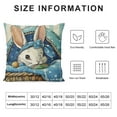thumbnail image 5 of Creowell  Easter Pillow Covers Easter Decorations for Farmhouse Spring Home Decor Easter Decorative Throw Pillows Buffalo Plaid Gnome Rabbit Bunny Eggs Throw Pillow Cover，Multi-Size, 5 of 5