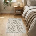 thumbnail image 3 of ODIKA 2'x3' Washable Accent Rug Boho Distressed Vintage Cow Fake That Feel Table Print Spotted Playful for Bedroom, Nursery, RV, Pet Friendly, Bedside Mat, 3 of 7