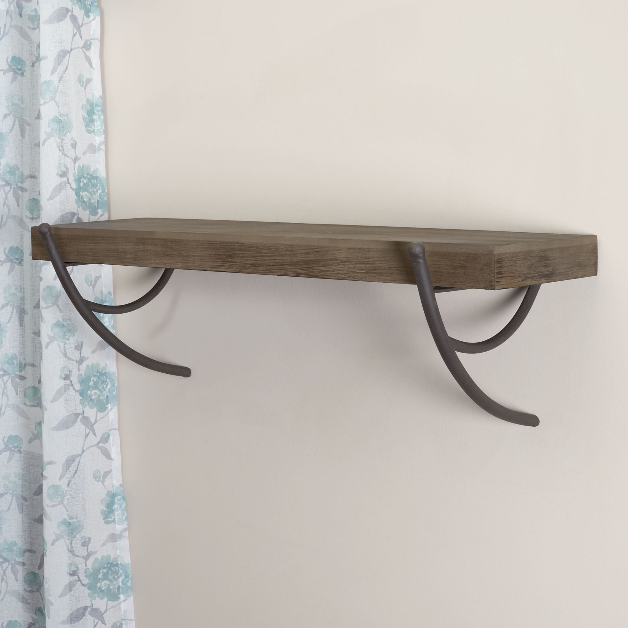 Household Essentials Folding Wood Wall Shelf