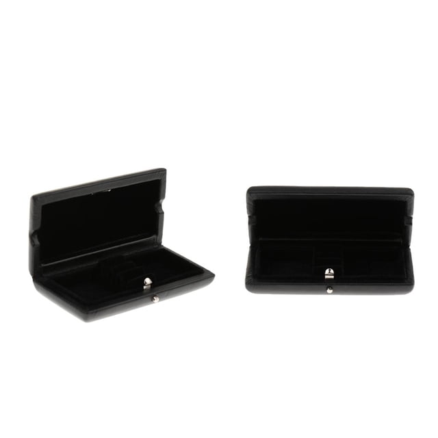 2x Oboe Reed Case Black PU Funda de material cuero con Tapa Reed Case para 3 Oboe Reed Protege Contra La Humedad, 3.54x1.77x0.79 Pulgadas Baoblaze Caja de almacenamiento de cañas de oboe