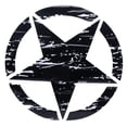 thumbnail image 1 of Pegatina de estrella negra de 19,7 pulgadas para carrocería de coche para Jeep F150, Wrangler, Rubicon, JK, CJ, TJ y YJ, 1 of 14