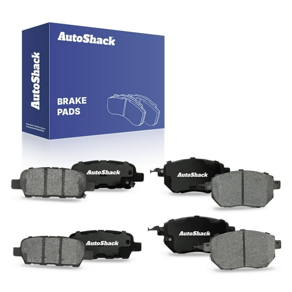 AutoShack Front & Rear Ceramic Brake Pad Set | Replacement for 2009-2011 Nissan Murano | 8-PC