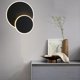 thumbnail image 4 of Luz de pared LED creativa, montaje en pared interior, luz giratoria de 360 grados, luces de noche modernas acrílicas minimalistas, para el pasillo del Redondo Negro Sunnimix lamparas de pared, 4 of 7