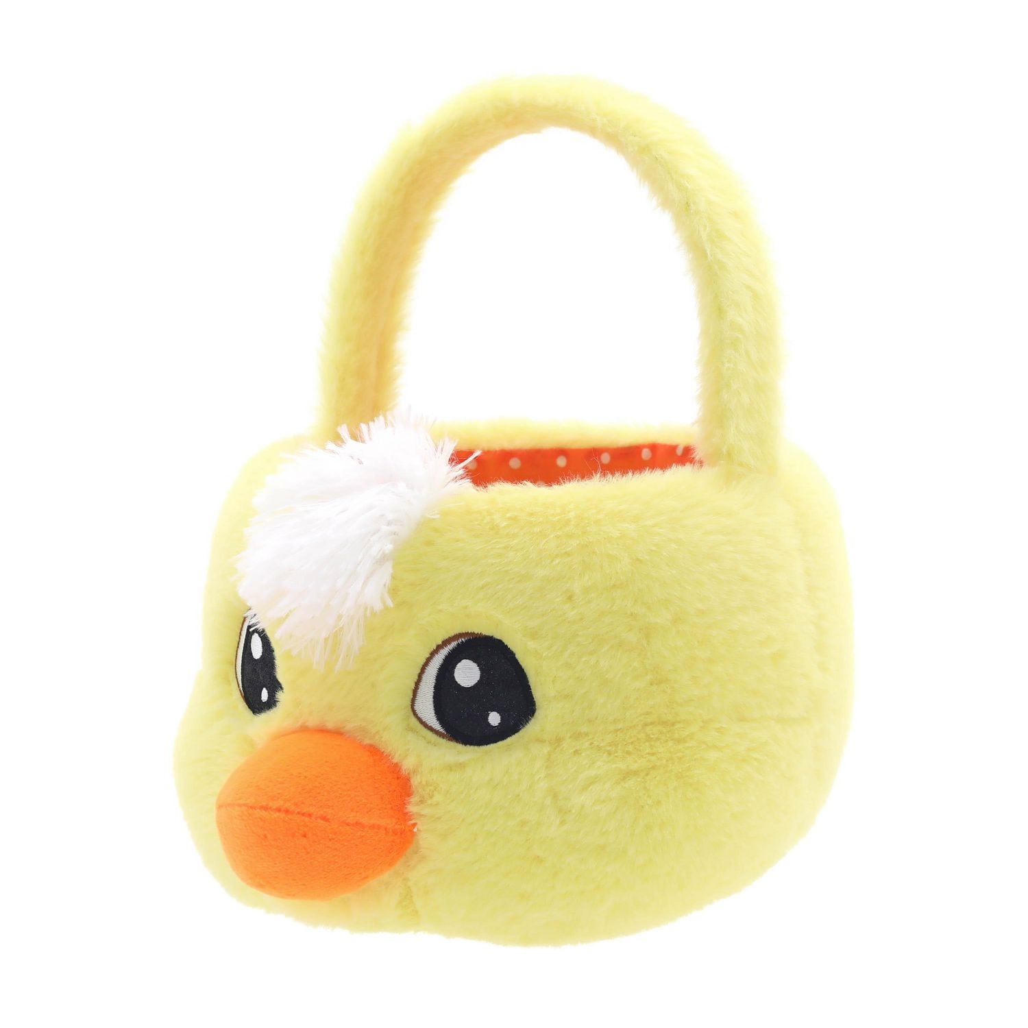 Façon de célébrer le panier en peluche de poussin joufflu