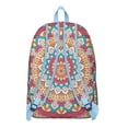 thumbnail image 3 of Durable Boho Mandala Print Backpack Gift for Women & Men, Floral Laptop Bookbag for College School, Large Capacity Daypack for Travel, 3 of 5