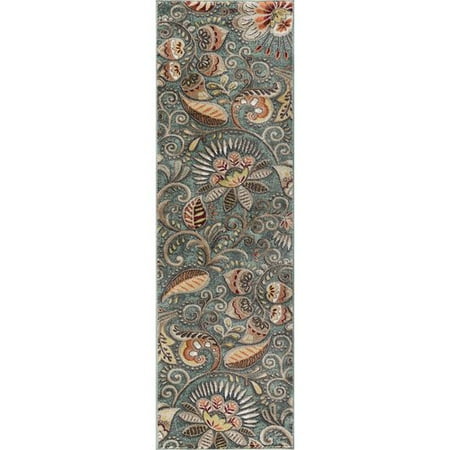 Charlton Home Concord Seafoam Mocha Area Rug