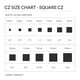 Noir sur noir Invisible Coupe Carré CZ Checkboard Cubique Zircone Broche Panier Ensemble Boucles d'Oreilles en Argent Sterling – image 4 sur 6