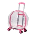 thumbnail image 2 of Cat Trolley Case Carrying Bag for Small Dogs, Pet Carrier Backpack, Dog Backpack Full Clear Pink, 2 of 8