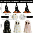 thumbnail image 3 of Enchanted Fall Season Ghost Figurine with Witch Hat for Indoor Halloween Décor, 3 of 7