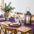 thumbnail image 6 of Pure Dark Purple Round 15 Inch Placemats Set of 6, Simple Solid Color HeatResistant Non Slip Place Mats for Dining Table, Wipeable Braided Kitchen Table Mats for Housewarming, 6 of 9